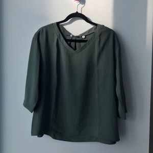 Uniqlo Dark Green Blouse